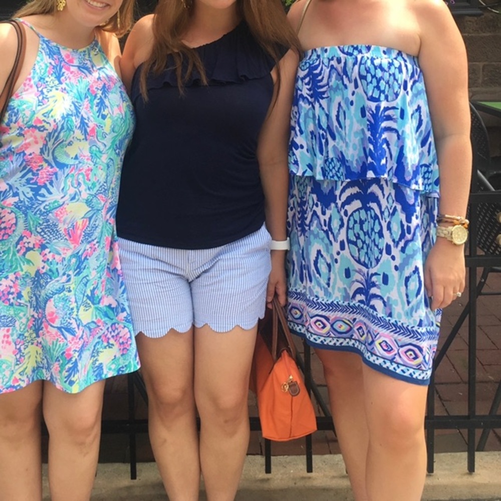 Blue pineapple dress